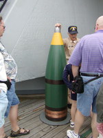 Shell used by battleship New Jersey
