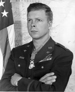 Portrait of USAAF Major Richard Bong, 1945