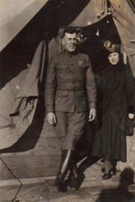 Lieutenant Edward Brooks with his wife Beatrice, Georgia, United States, 29 Nov 1917