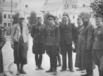Ferdinand Catlos at the market square outside the town hall of Sanok, Poland, circa late Sep 1939