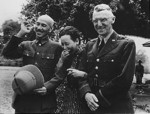 Chiang Kaishek, Song Meiling, and Joseph Stilwell at Maymyo, Burma, 19 Apr 1942, photo 2 of 3