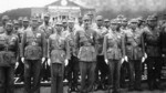 Chiang Kaishek and Chinese officers at Lushan, Jiujiang, Jiangxi Province, China, 1932