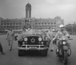 Chiang Kaishek in front of the Presidential Office Building, Taipei, Taiwan, 1950s