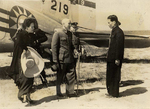 Chiang Kaishek and Song Meiling at an airfield in Taiwan, Republic of China, 21 Oct 1946