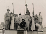 Chiang Kaishek inspecting defenses at Kinmen islands, Fujian Province, Republic of China, 1956