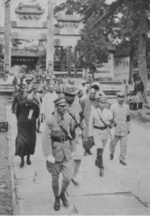 Chiang Kaishek with Feng Yuxiang, Yan Xishan, Li Zongren, China, 6 Jul 1928