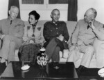 George Marshall, Song Meiling, Chiang Kaishek, and Dwight Eisenhower, circa 1946