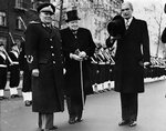 Josip Tito, Winston Churchill, and Anthony Eden in London, England, United Kingdom, 1 Mar 1953