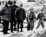 Generals Dwight Eisenhower, Chung Il-kwon, and Paik Sun-yup in Korea, 2 Dec 1952