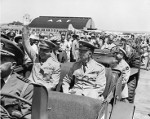 General Dwight Eisenhower and General George Marshall, Washington National Airport, Arlington, Virginia, United States, 18 Jun 1945