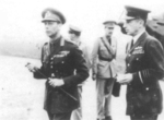 King George VI of the United Kingdom with Air Chief Marshal Charles Portal, Jun 1943