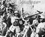 Haile Selassie manning anti-aircraft gun at Battle of Maychew, 31 Mar 1936