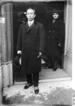Japanese delegration member Koki Hirota at the second Hague Conference, the Netherlands, Jan 1930