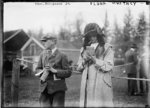 Thomas Hitchcock, Jr. and Flora Whitney at Belmont Park, New York, United States, 4 May 1912