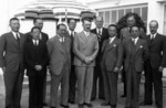 Kong Xiangxi (H. H. Kung) and Adolf Hitler, with Chinese and German diplomats at Berghof, Berchtesgaden, Germany, 13 Jun 1937