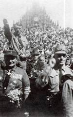 Hitler and Göring at a Nazi Party rally in Nuremberg