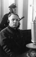 Rudolf Höss on trial at the Supreme National Tribunal, Poland, 11-29 Mar 1947