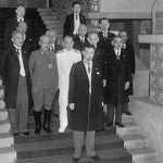 Japanese Prime Minister Fumimaro Konoe and his second cabinet at the Prime Minister