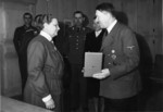 Adolf Hitler awarding Fanni Luukkonen Order of the German Eagle, 19 May 1943