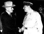 President Truman and General MacArthur at Wake Island, 15 Oct 1950