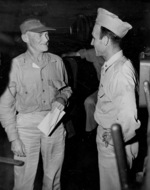 Vice-Admiral Marc Mitscher and Commander David McCampbell, 1944