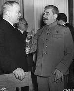 Molotov and Stalin at Yalta, Russia (now Ukraine), Feb 1945