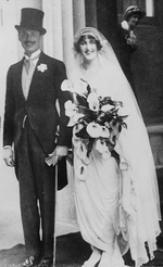Newlyweds Oswald and Cynthia Mosley, 11 May 1920