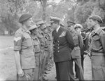 Lord Louis Mountbatten inspecting Malayan troops at Kensington Gardens, London, England, United Kingdom, Jun 1946
