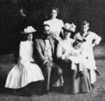 Marquess Louis Alexander Mountbatten with family, 1902