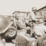 Patton arriving at the Ohrdruf Concentration Camp in Thuringia, Germany, 12 Apr 1945