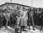 Patton and Bradley at the Ohrdruf Concentration Camp in Thuringia, Germany, 12 Apr 1945