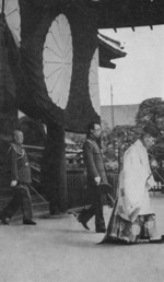 Emperor Kangde of the puppet state of Manchukuo at Yasukuni Shrine, Tokyo, Japan, 1935
