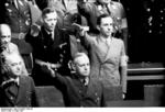 Joachim von Ribbentrop and Joseph Goebbels at a Reichstag session, Kroll Opera House, Berlin, Germany, 4 May 1941