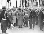 Ludwig Siebert, Franz von Epp, Neville Chamberlain, and Joachim von Ribbentropat München, Germany, 30 Sep 1938