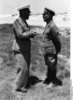 Erwin Rommel and Albert Kesselring in conversation, North Africa, 1942, photo 2 of 2