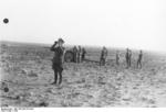 Colonel General Erwin Rommel observing the field with binoculars, North Africa, 1942, photo 2 of 2