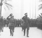 Erwin Rommel arriving at Tripoli, Libya, 12 Feb 1941