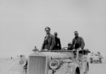 Erwin Rommel with the German 15th Panzer Division in Libya, 24 Nov 1941; note Hanomag Kfz. 15 and SdKfz. 221/222 vehicles