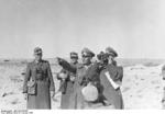 Colonel General Rommel inspecting German defensive positions, North Africa, Jan 1942