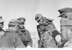 Colonel General Erwin Rommel and officers at El Agheila, Libya, 12 Jan 1942