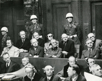Accused German war criminals in the dock, Nürnberg, Germany, 22 Nov 1945