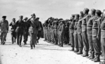 Polish General Sikorski inspecting the Polish Carpathian Brigade in Tobruk, Libya, Nov 1941