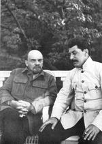 Vladimir Lenin and Joseph Stalin at Lenin