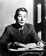 Chiune Sugihara at his desk, circa 1940s