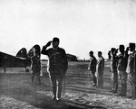 Sugiyama arriving at an airfield, circa Jun 1943