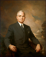 Official White House Portrait of US President Harry S. Truman, painted by Greta Kempton in 1945