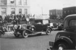 Campaign sound car for the Senate campaign of Judge Harry Truman, Poplar Bluff, Missouri, United States, circa Oct 1934