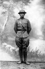 Harry Truman as an US Army officer in France during WW1, 1918