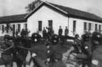 Wang Jingwei reviewing puppet Chinese troops, China, date unknown; note Japanese-supplied Type 92 machine guns