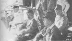 Admiral Isoroku Yamamoto and Admiral Jinichi Kusaka at Rabaul, New Britain, Solomon Islands, Apr 1943